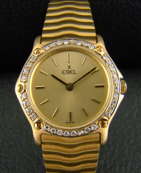 (image for) AN EBEL LADY 18K SOLID GOLD WATCH
